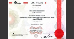 تصویر صدور گواهینامه از نهاد Audiso کشور چک توسط شرکت نگرش اندیشمندان پیشرو